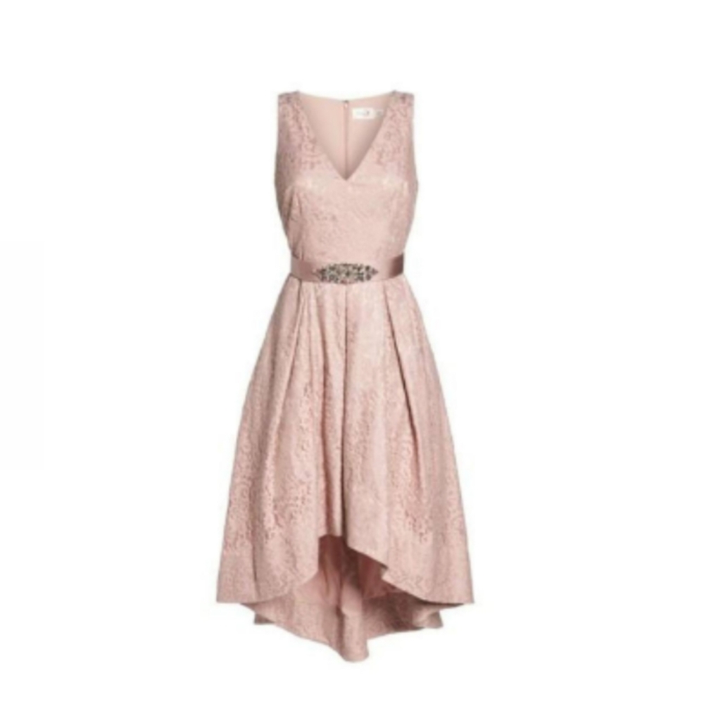 Eliza J Dress Pink Lace NWOT